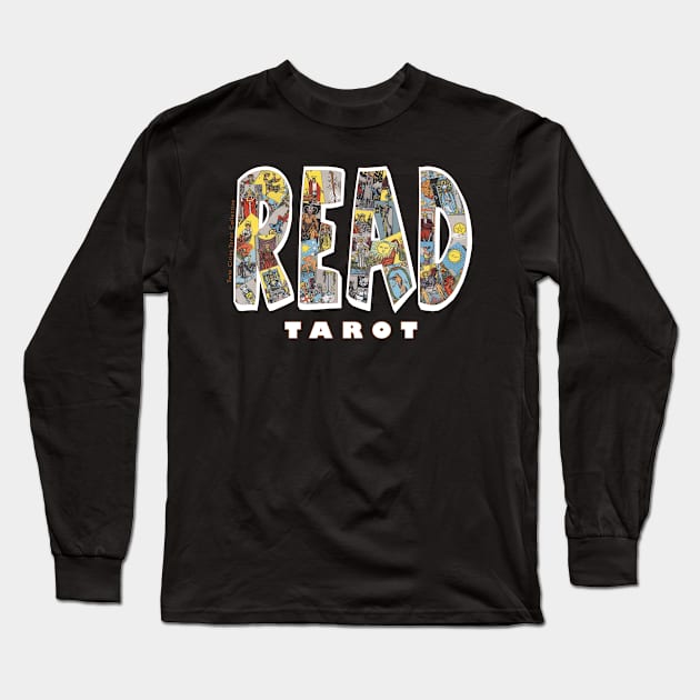 Be Well Read - READ TAROT (Black) Long Sleeve T-Shirt by NorthStarTarot